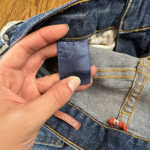 Anthropologie Pilcro Jeans The Vintage Straight High Rise Distressed Womens 27 - Picture 8 of 9